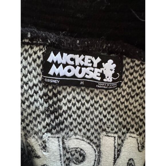 Disney Mickey Mouse Club Grayscale Collection Cardigan Sweater sz Medium EUC - Picture 7 of 7